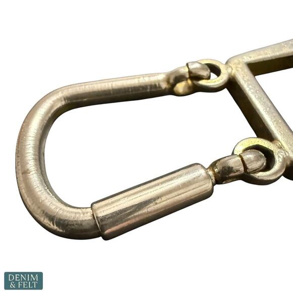 Gucci G. Gucci Vintage Italy Silver-Tone Logo Keyring Bag Charm - Picture 11 of 11